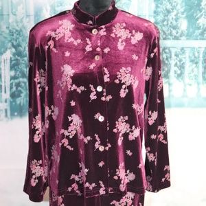 Burgundy Floral Set
